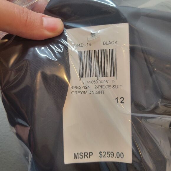 Perry Ellis Black Long Blazer Jacket Size 10 - Picture 8 of 9